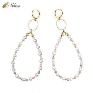 KOLCZYKI STONE& PEARL