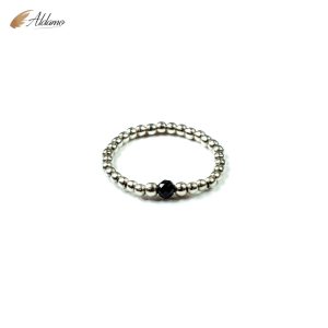 PIERŚCIONEK BLACK & SILVER