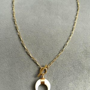 NASZYJNIK WHITE MOON