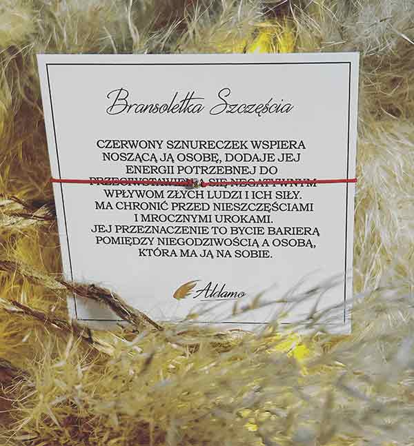 Bransoletka szczęścia GRATIS